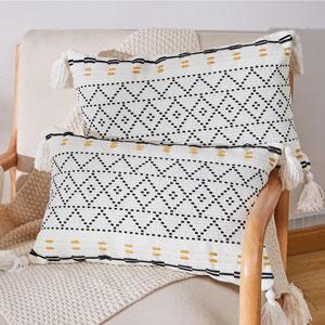 Set of 2 Tufted Decorative Outdoor Throw Pillow Covers