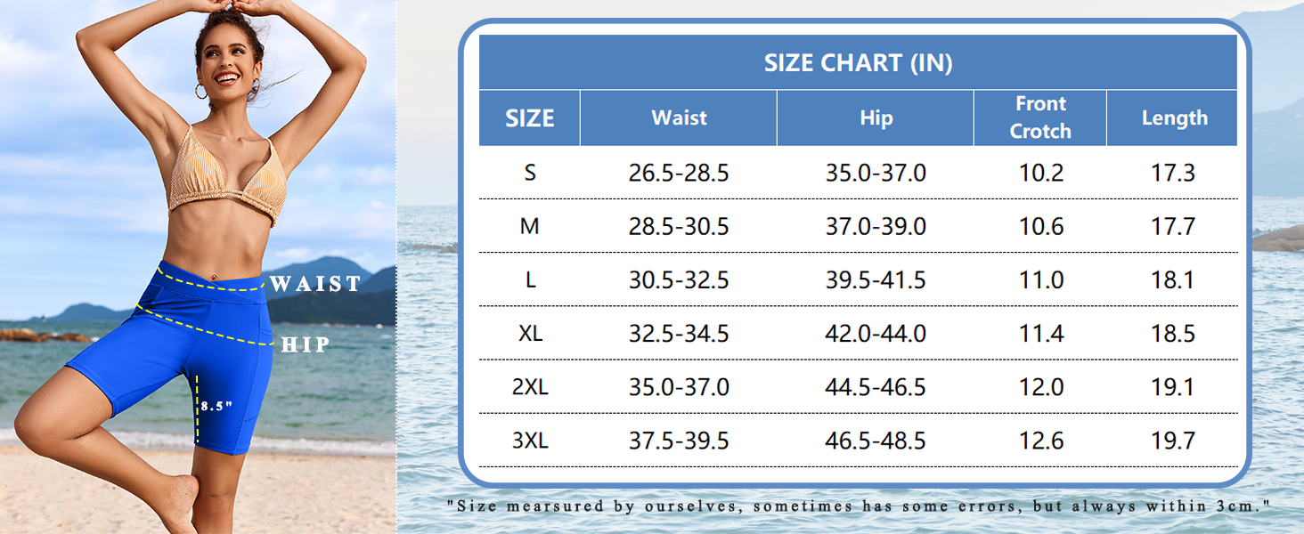 womens swim shorts high waisted