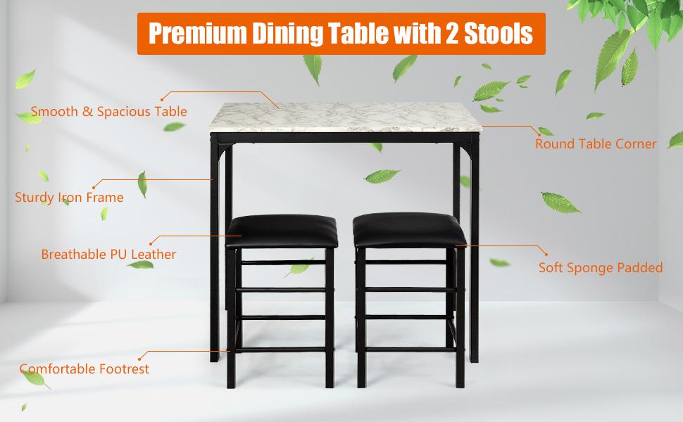 3pcs kitchen dining set