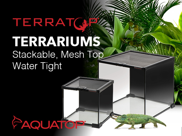 Amazon.com: Aquatop 2.5 Gal Stackable Small Pet Terrarium