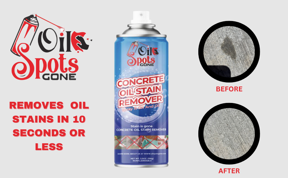 Oil Spots Gone Removes Oil from Concrete and Driveway in
