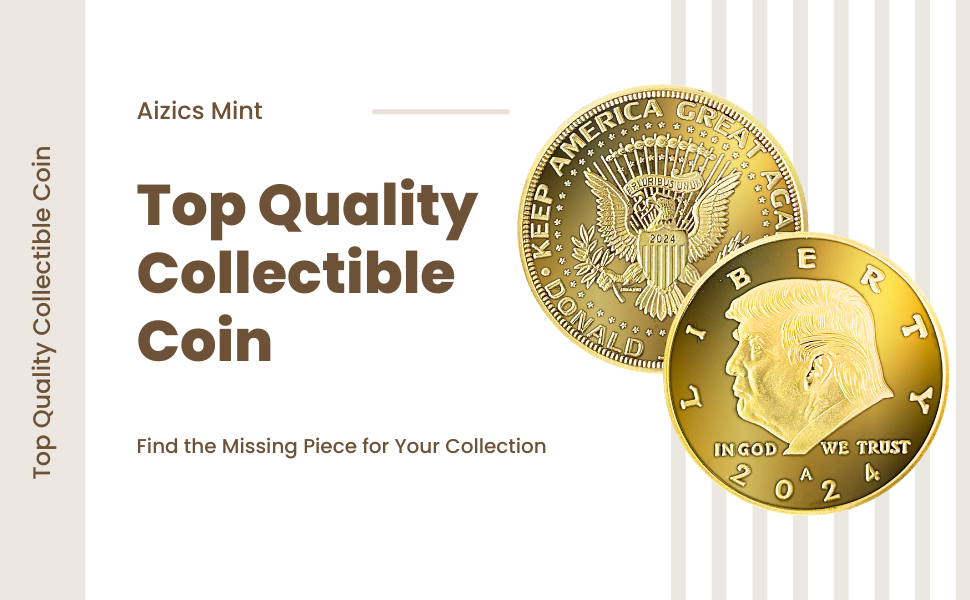 Amazon.com: Aizics Mint Donald Trump Gold Coin 2020 with