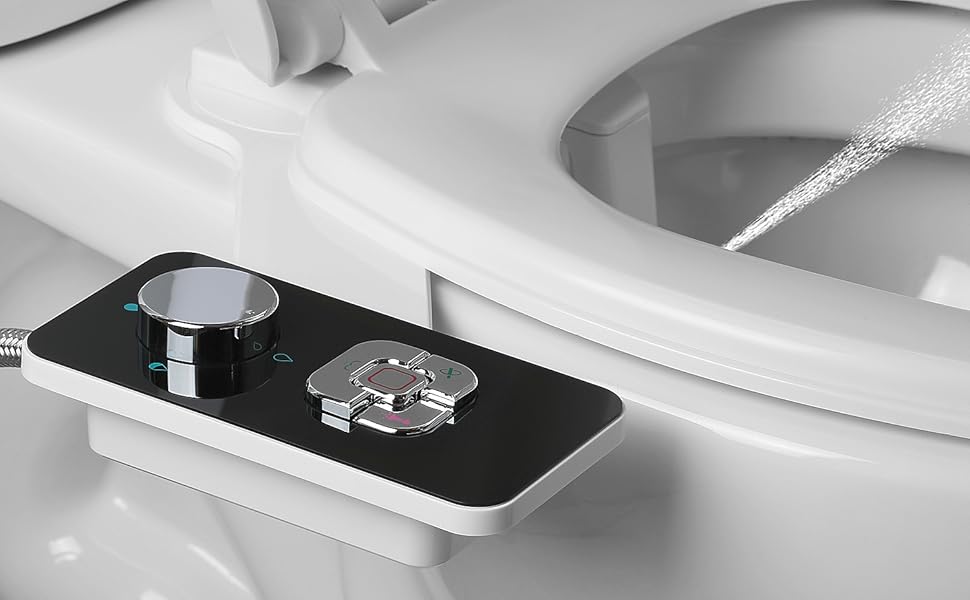Bidet Attachment Kit with Portable Bidet WITHLENT Pressure Controls