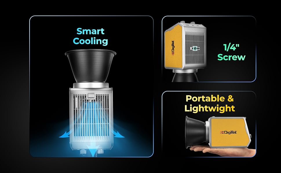 digitek continuous led video light