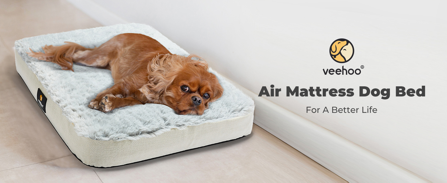 Veehoo Inflatable Dog Bed for Large Dogs, Washable Dog Bed