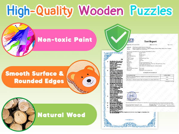 high-quality wooden puzzles