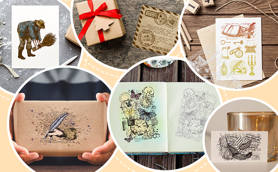 CHGCRAFT Bookmark Clear Stamps Silicone Clear Stamp