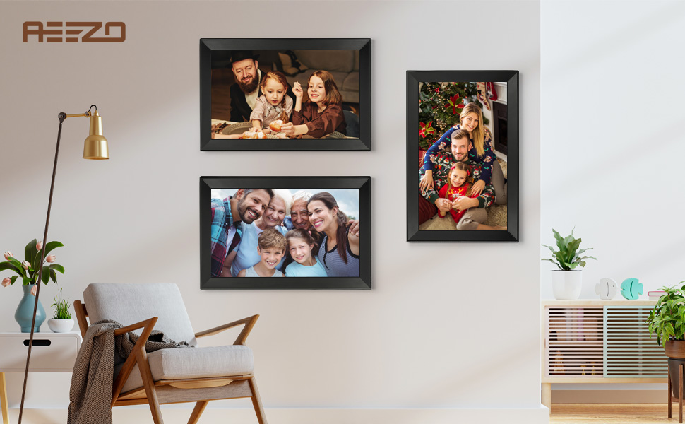AEEZO 15.6 Inch WiFi Digital Picture Frame, Full HD