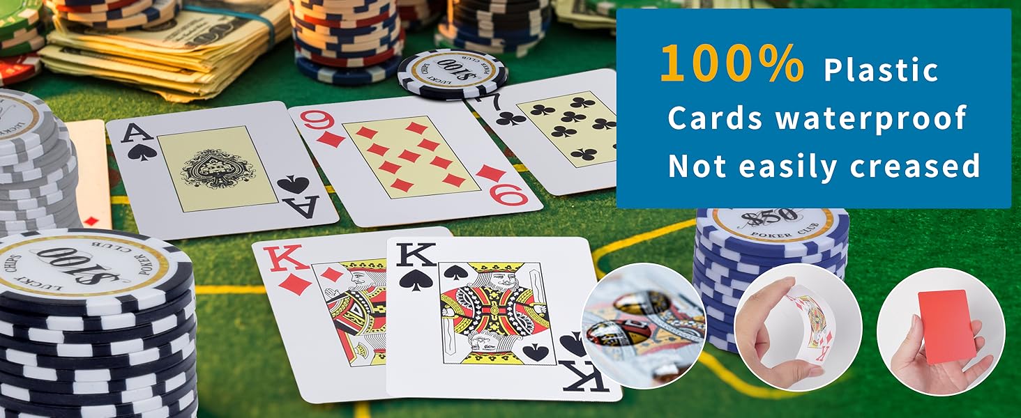 plastic playing card