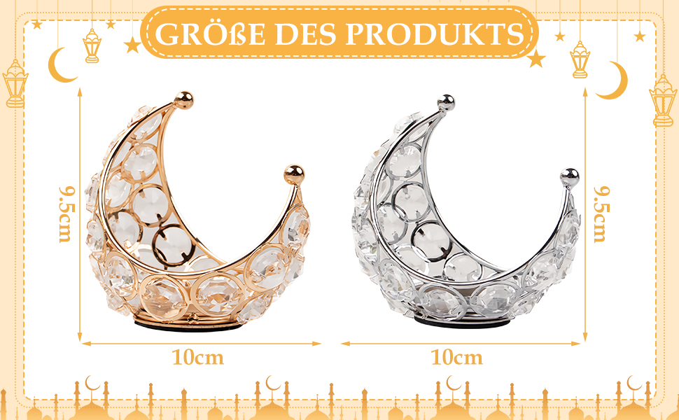 Moon Teelichthalter Metall