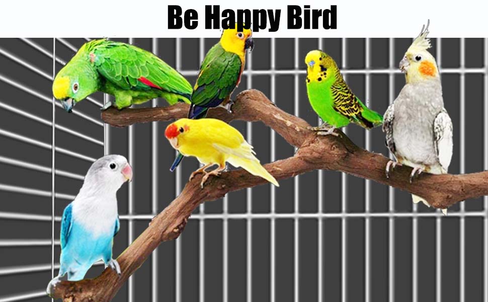 U-förmige natürliche Sitzstangen für Vögel