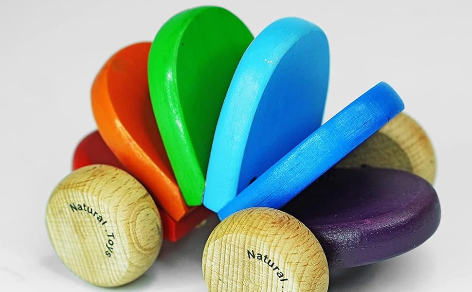 Buy Natural.Toys Amazing Wooden Push Pull Toy Car Multicolor Online