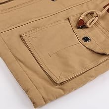 Winterjassen Tactische Jas Fleece Gevoerde Jas Cargo Jas Warme Jassen 