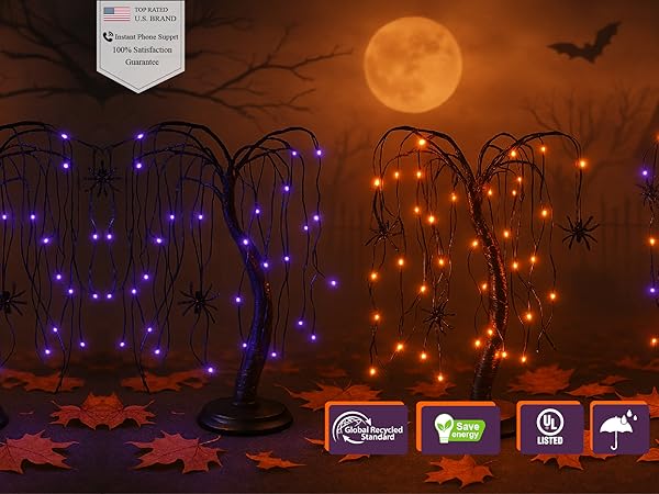 “Halloween Night”シャロ　SP Amazon.com: LIGHTSHARE 24-inch Halloween Willow Tree LED