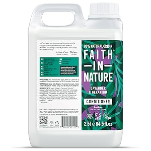 Faith In Nature Vegan and Cruelty Free Lavender and Geranium Conditioner 2.5L