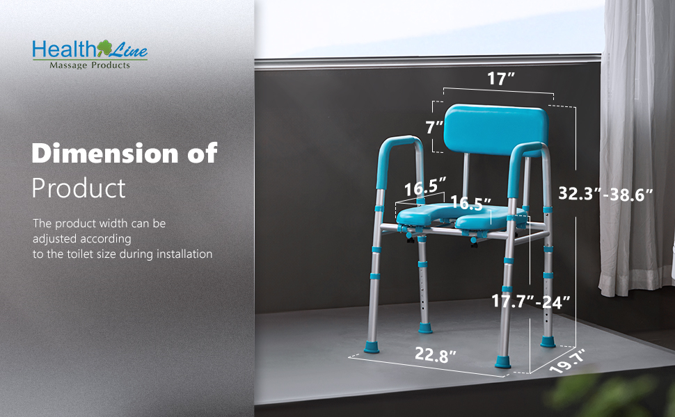 Raised Toilet Seat with Handle and Back,Heavy Duty 3in1 Raised Toilet Seat for
