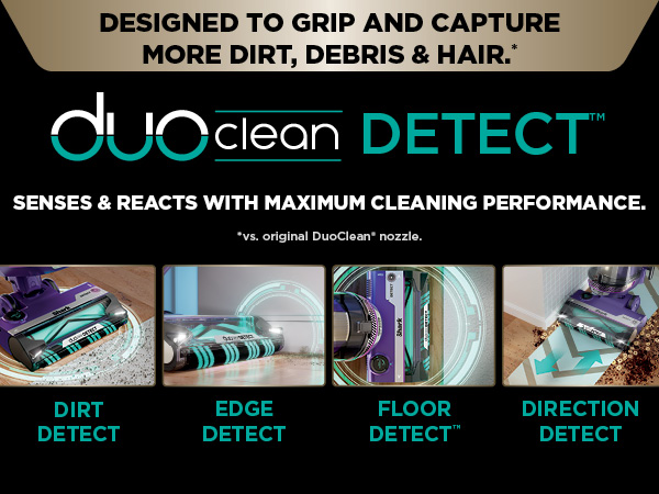 DESIGNED TO GRIP AND CAPTURE MORE DIRT, DEBRIS & HAIR.*