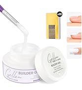Gellen Nail Builder Gel Kit for Extensions, Sculpting & Overlays Apex, 30g 03 White UV/LED Easy N...