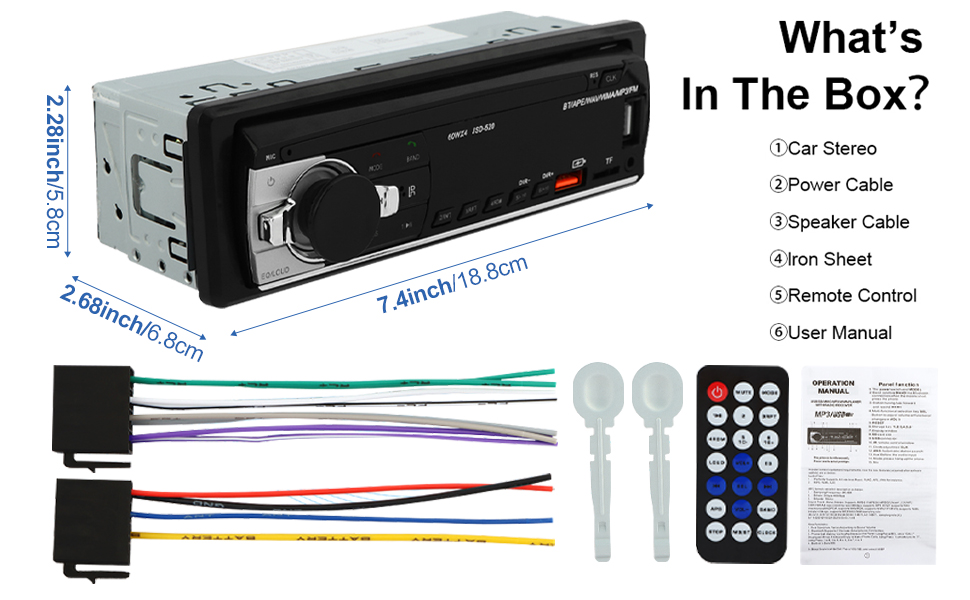 Car Radio Stereo System