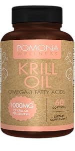 Pomona Wellness Krill Oil Omega-3 fatty Acid Supplement