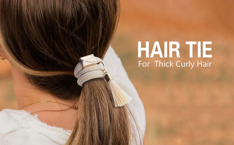 wide strong hair ties for women