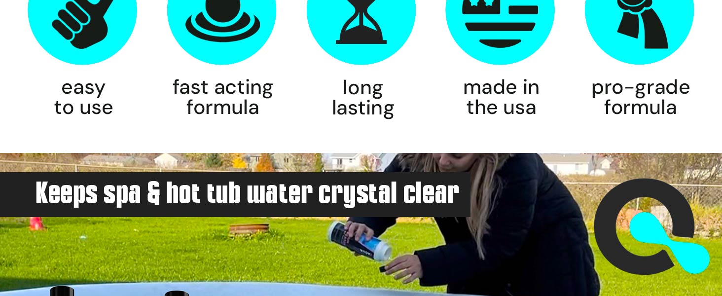 Aquadoc Bromine Hot Tub Starter Kit for Spas, Complete Spa