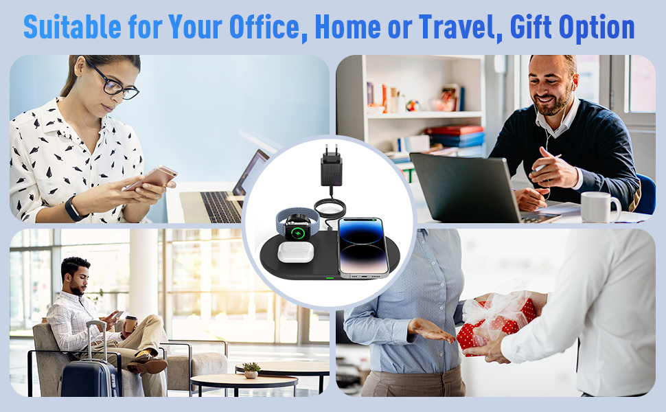 3 in 1 Ricarica Wireless