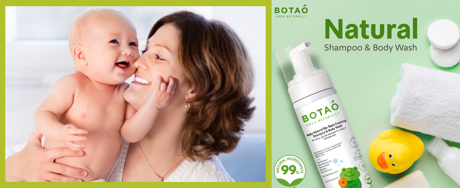 baby shampoo and body wash