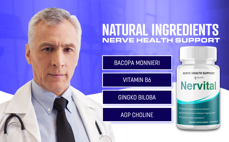 Nervital Capsules Nerve All Natural Neuro Sciatica Advanced Formula Pills Capsules