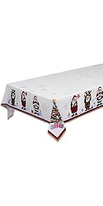 84 x 60Inch Christmas Tablecloth