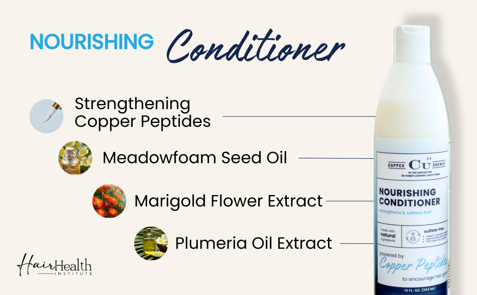 Strengthening copper peptides meadowfoam seed oil marigold flower extract plumeria oil extract 