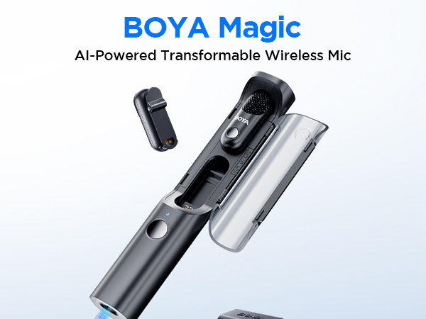 BOYA Magic-03 ワイヤレスマイクセット Amazon.com: BOYA Magic-03 Wireless Lavalier Microphone