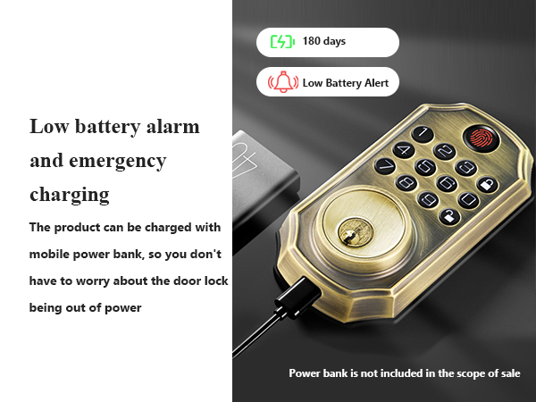 ZSZ Smart Locks for Front Door, Keyless Entry Door Lock with