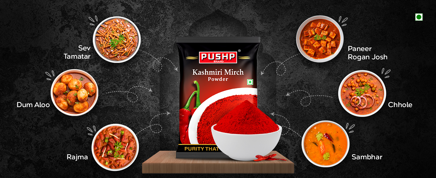 Pushp Brand Kashmiri Mirchi Powder