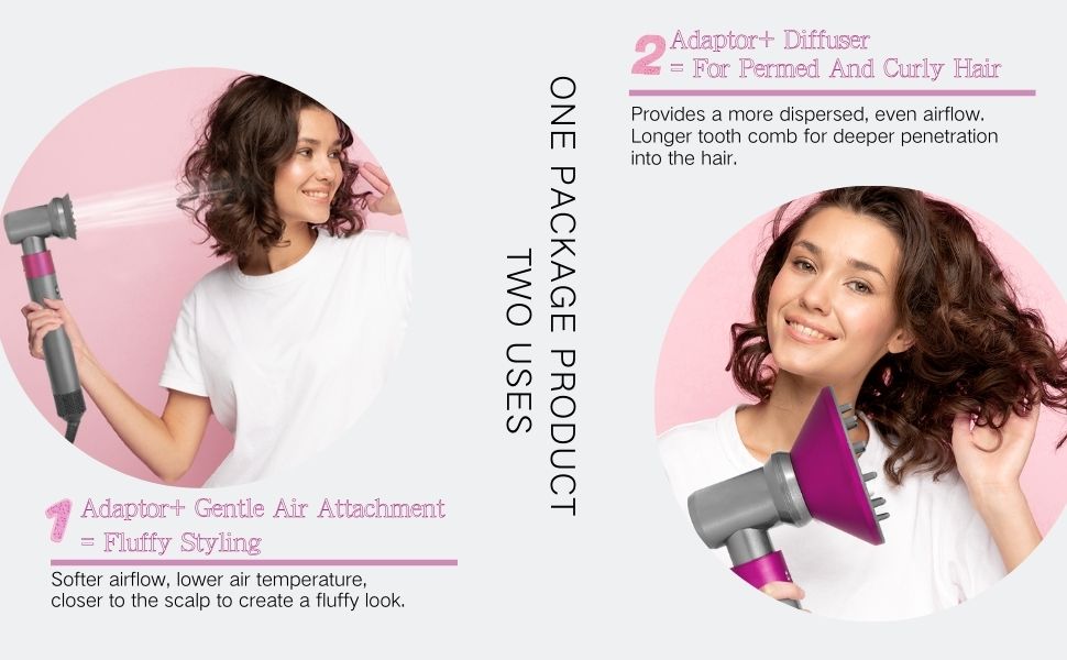 YTCHYYSK Diffuser Attachment for Dyson Airwrap, with Adaptor and Gentle
