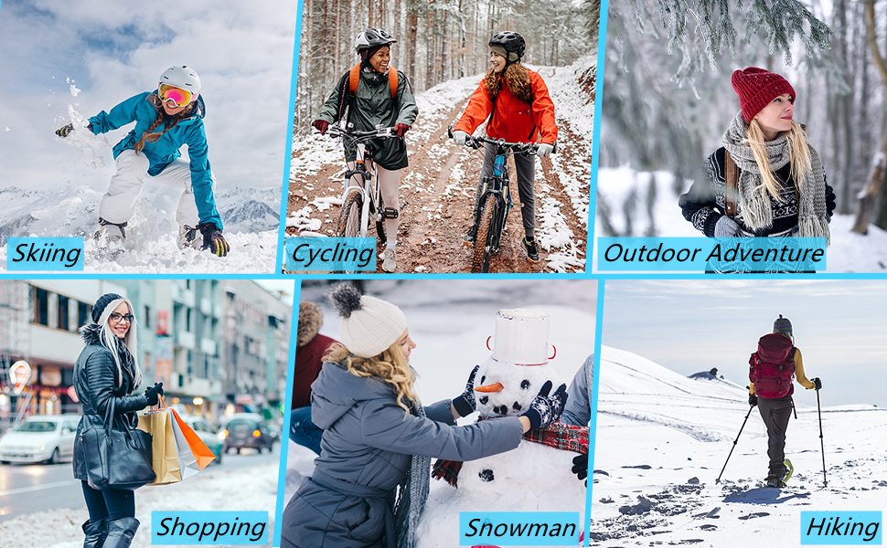 WIOR USB Heated Gloves for Women, Winter Warm Gloves with 3 Temperature