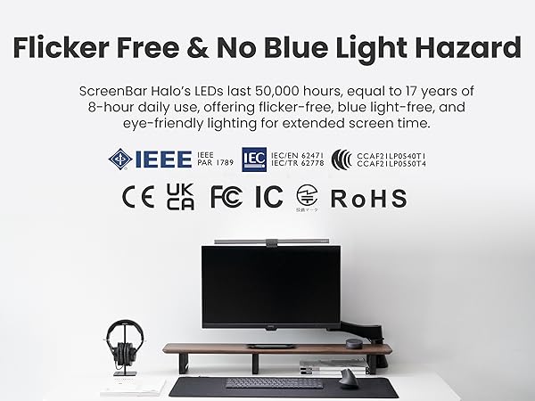 その他 BenQ Halo Amazon.com: BenQ ScreenBar Halo LED Monitor Light Bar