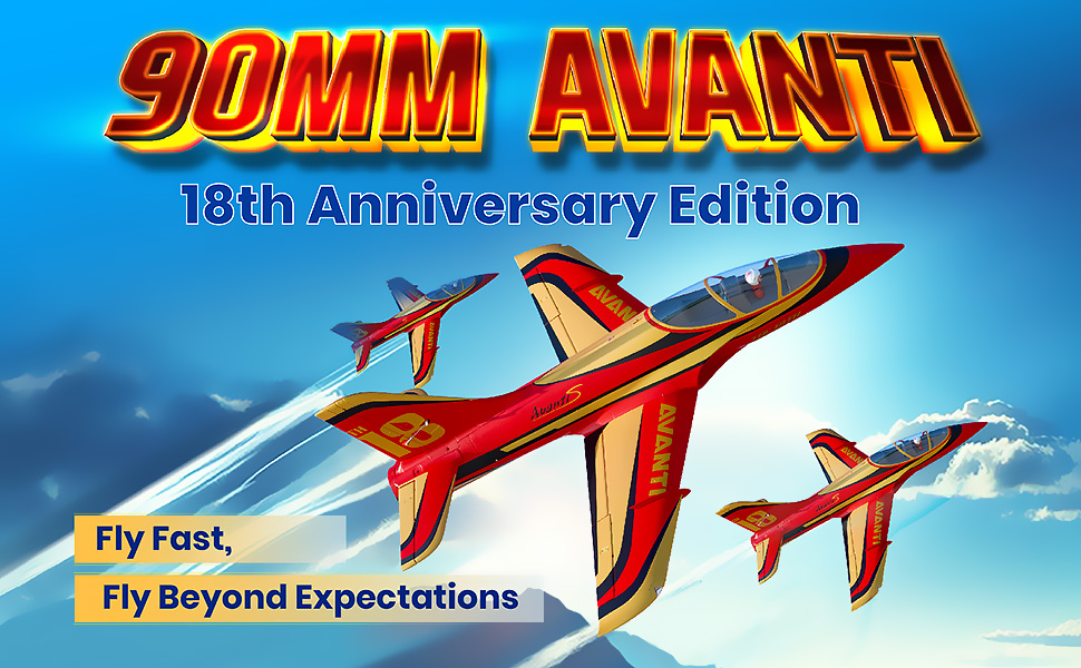 Amazon.com: Fms Rc Jets 90mm Avanti EDF Sport Jet Rc