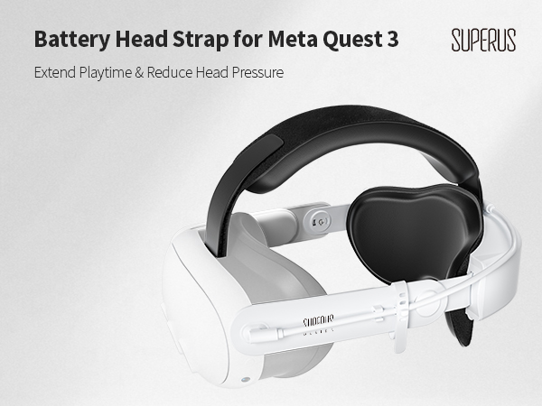 Amazon.com: SUPERUS Battery Head Strap for Quest 3S/Quest 3