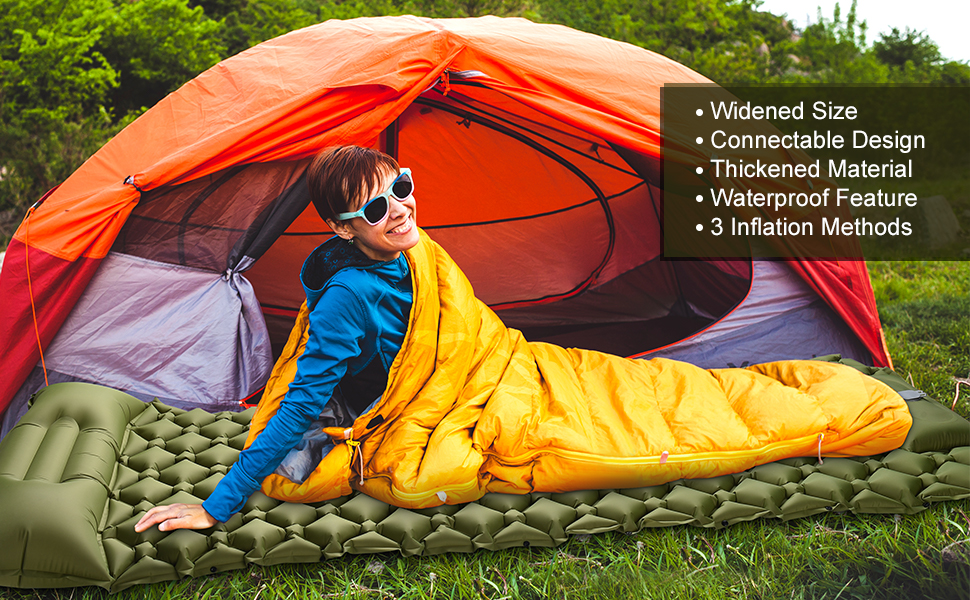 Camping Mat Self Inflating Portable Widen & Thicken Sleeping Mat