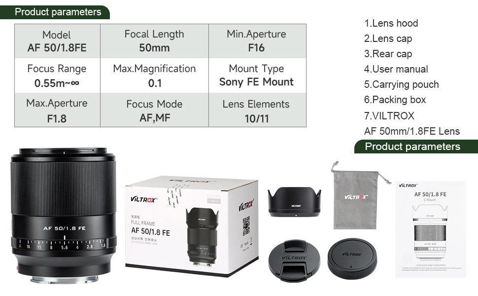 Tam Çerçeve Lens Otomatik Odaklama lensi