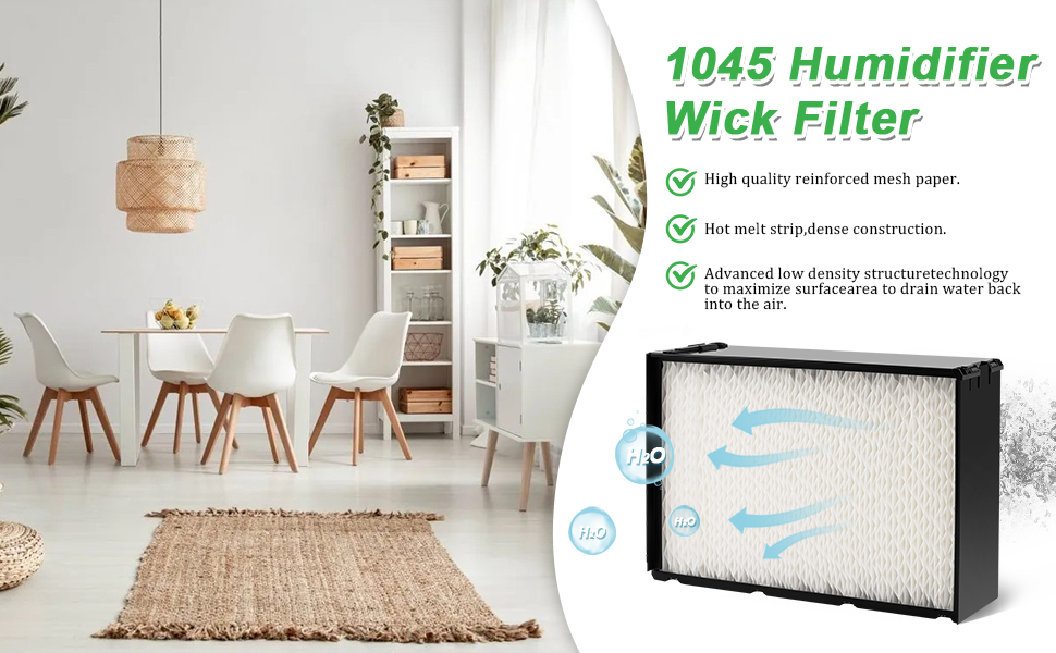 2 Pack 1045 Super Wick Humidifier Filter Replacement