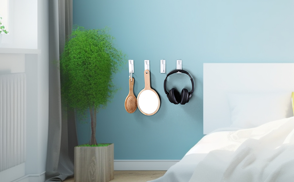 YIGII Towel Hooks/Adhesive Hooks Heavy Duty Wall Hooks Stainless Steel Robe/Coat Towel Hooks