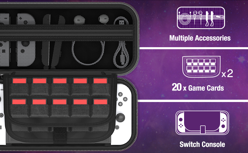 Carrying Case Compatible with Nintendo switch OLED/Switch