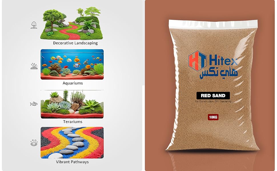 NATURAL SAND RED SAND BLACK SAND CONSTRUCTION AQUARIUM PAVING DIY