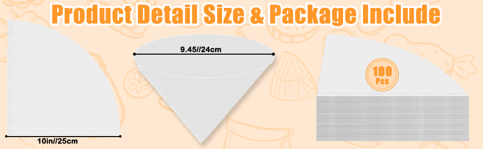 Cone Non-Woven Beeswax Filter Funnel
