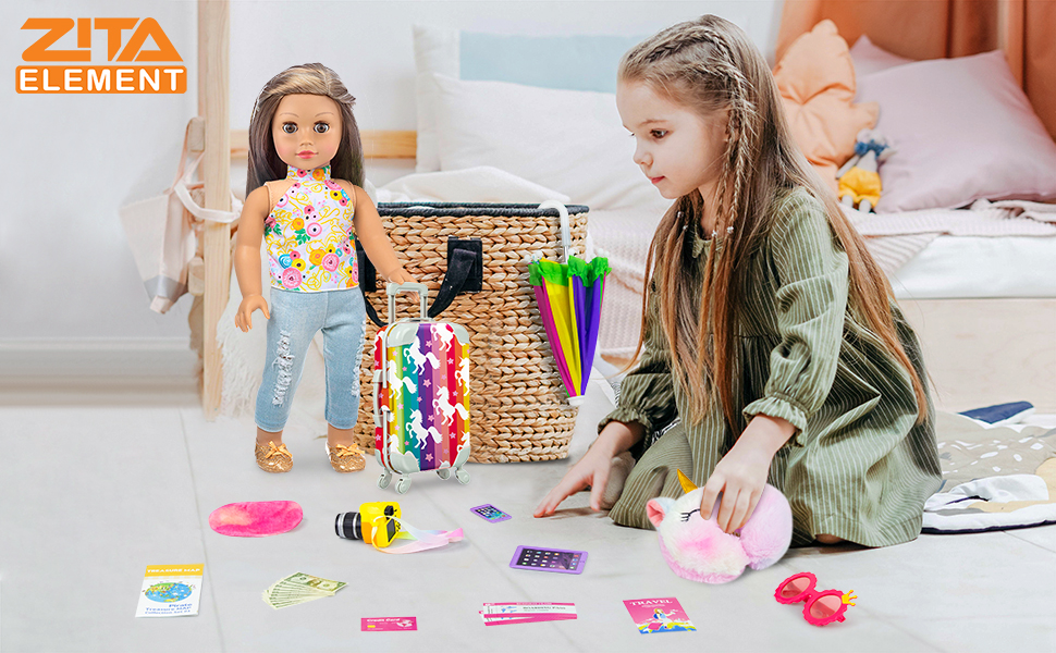 American 18 inch girl doll suitcase