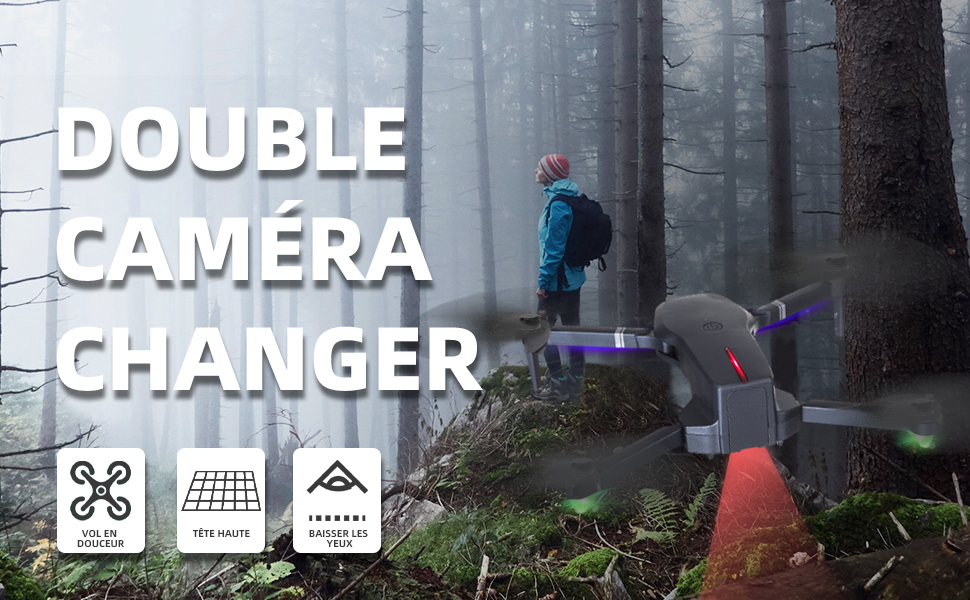 NMY Drone Caméra 4k Avec GPS, 5G WiFi FPV, 50 Minutes De Vol Avec 2