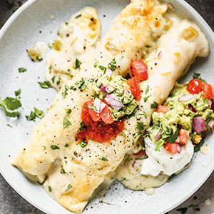 Green Chili Chicken Enchiladas