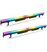 ENDYSHOW LED Stage Pixel Lights Bar,60W 90 LEDs RGB DMX DJ Stage Wash Light Bar Side with Screw S...